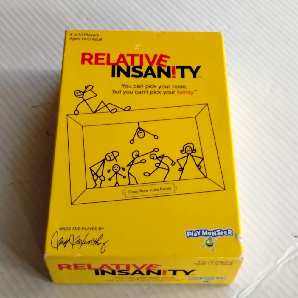 Relative Insanity Family Game by Jeff Foxworthy fun New Sealed in Box never used